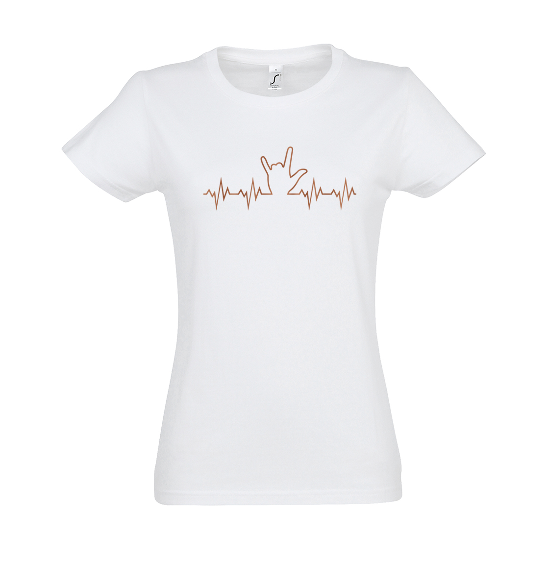 Damen T-Shirt – Herzschlag ILY – laserfreaks17